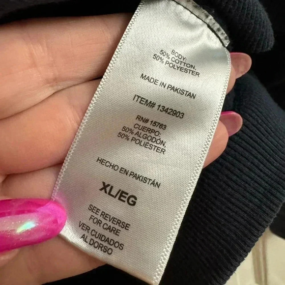 Vintage Champion Unisex Navy Sweatshirt Y2K Size XL Oversized Comfy Athlesuire - Picture 5 of 10